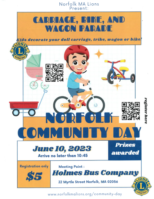   Community Day - Carriage, bike, wagon parade